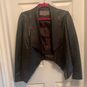 BOD & CHRISTIANSEN shawl collar leather jacket